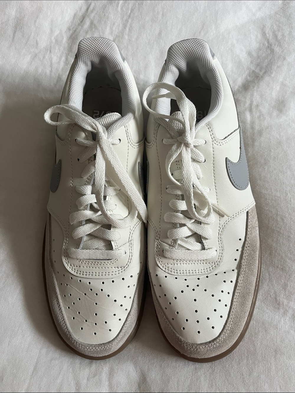Nike Court Vision Sneaker in Natural, size 10
